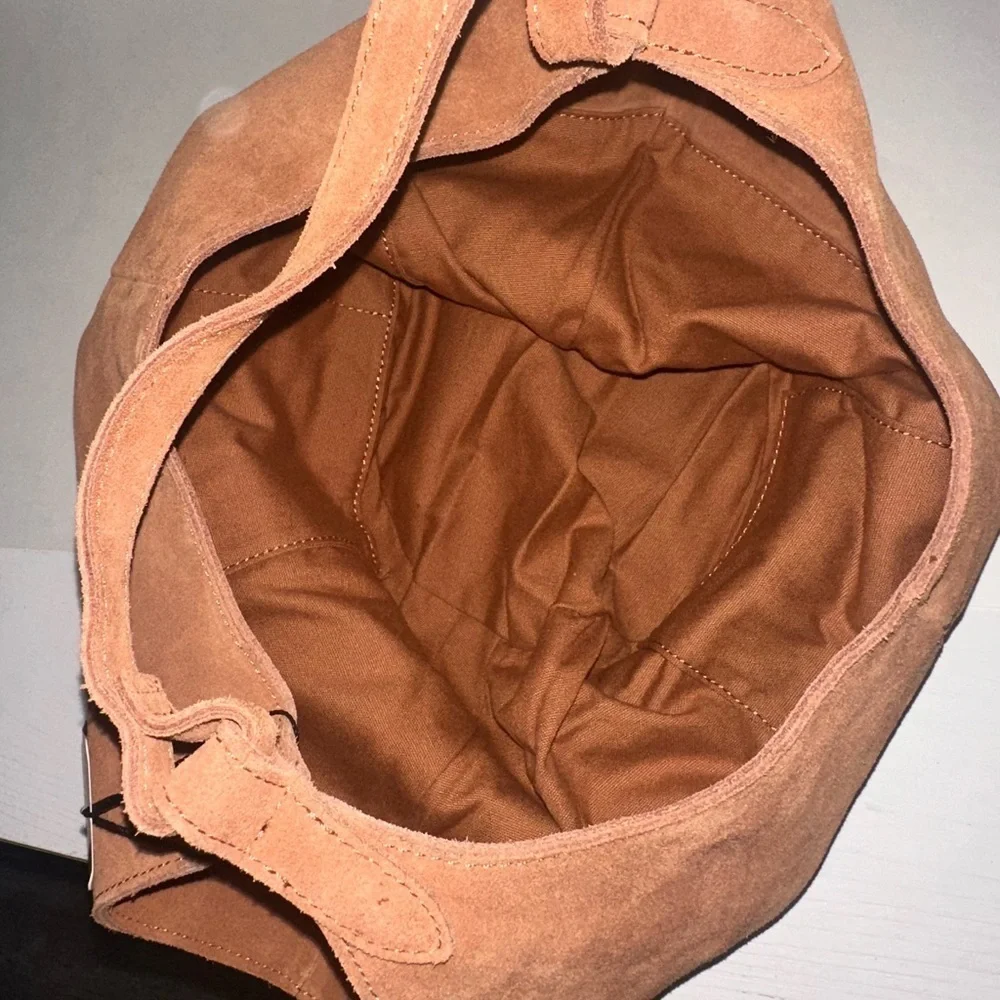 M.I.L.A. Emma Suede Bag in Brown Toffee